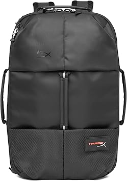 HyperX Knight Gaming Backpack for Laptops Large Storage Durable Travel Ready Black