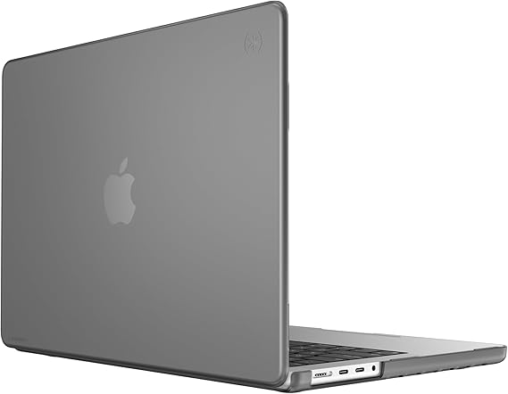 Speck SmartShell MacBook Pro 14 Inch Case for M3 / M3 Pro / M3 Max (2023) & M2 Pro / M2 Max A2779 (2023) & M1 Pro / M1 Max A2442 (2021) - Scratch Resistant Hardshell Case - Graphite Grey