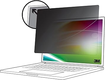 3M Bright Screen Privacy Filter for 14in Full Screen Laptop, 16:10, BP140W1E