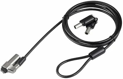 4XLAPLOCKNANO Notebook/Laptop Nano Slot Lock-6FT Cable Lock, Black, Black