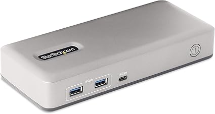 StarTech.com Dual-Monitor USB-C Docking Station, DisplayPort & HDMI or VGA, Multi Monitor Dock up to 4K 60Hz - USB 3.2/3.1 (5Gbps) Type-C Dock - 7x USB Hub, 85W PD, Windows & ChromeOS (101N-USBC-DOCK)