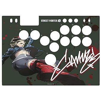 Razer Vinyl Kitsune Skin: Full Top Plate Wrap - Premium 3M Cast Vinyl - Scratch Resistant - Unique Designs & Finishes - Easy Application - Street Fighter Cammy