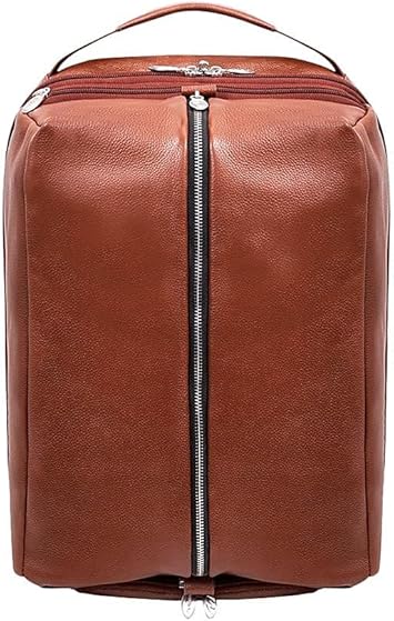 McKlein U Series South Shore Laptop Backpack, Brown Leather (18884)