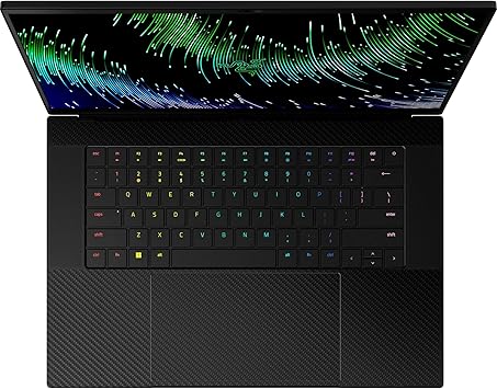 Razer Skin Vinyl Laptop Full Wrap: Razer Blade 16 (2023) - Premium 3M Cast Vinyl - Scratch Resistant - Unique Designs & Finishes - Easy Application - Carbon Fiber