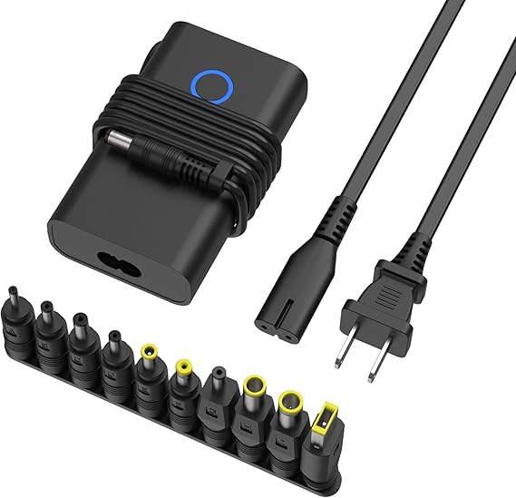 Laptop Charger, 45W 19.5V 2.31A AC Computer Charger Power Cord with 10 Optional Connectors Compatible with Asus Toshiba Lenovo Acer Dell HP Samsung ThinkPad