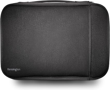 Kensington 11.6-Inch Laptop Sleeve with Storage Pocket for Chromebook, Laptop, Tablet (K62609WW),Black