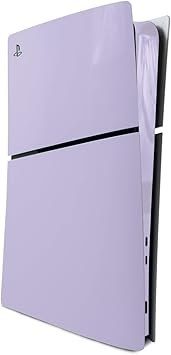 MightySkins Skin Compatible with Playstation 5 Slim Digital Edition Console Only - Solid Lilac | Protective, Durable, and Unique Vinyl Decal wrap Cover | Easy to Apply | Made in The USA