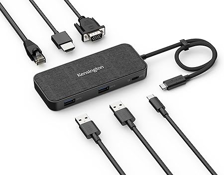 Kensington SD1650P USB-C 4K Docking Station with 100W Power Pass-Through - Windows/MacOS/Chrome/iOS/Android (K34020WW)