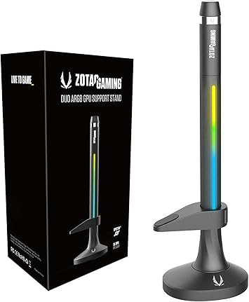 ZOTAC Gaming Duo ARGB GPU Support Stand 2-in-1 Design, ZT-VGAS-10L