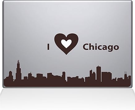 The Decal Guru I love Chicago Decal Vinyl Sticker, 15