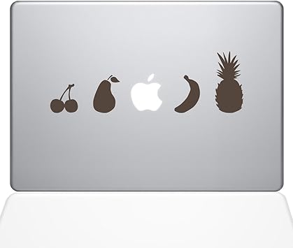 The Decal Guru Fruit Lineup MacBook Decal Vinyl Sticker - 15