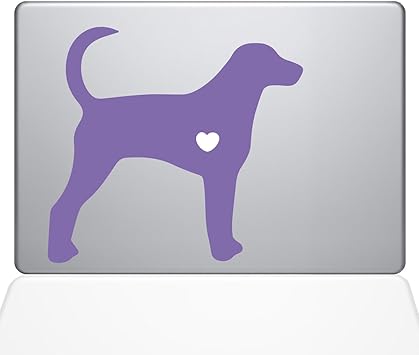 The Decal Guru I Love My Foxhound MacBook Decal Vinyl Sticker - 15