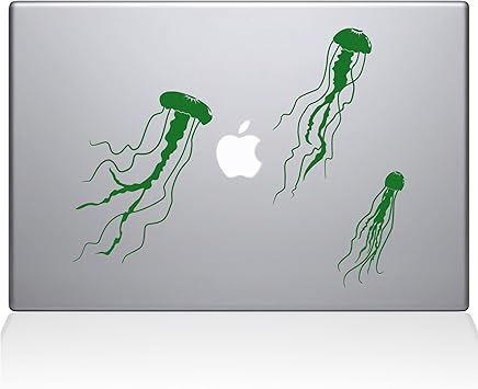 The Decal Guru Jellyfish MacBook Decal Vinyl Sticker - 15