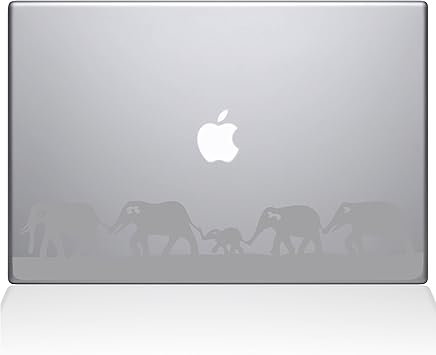 The Decal Guru Elephant March MacBook Decal Vinyl Sticker - 13