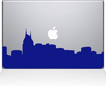 The Decal Guru 2301-MAC-15X-DB Nashville City Skyline Decal Vinyl Sticker, Dark Blue, 15