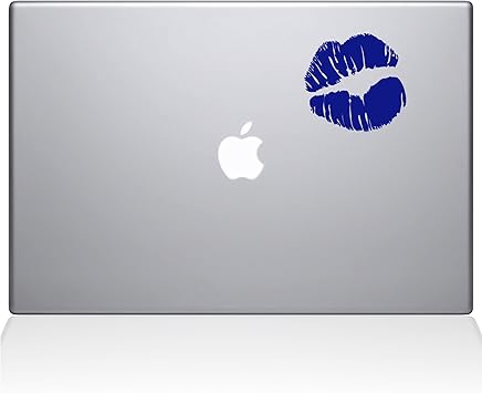 The Decal Guru Kissy Lips MacBook Decal Vinyl Sticker - 13