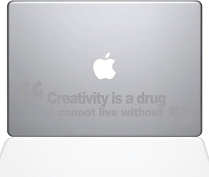 The Decal Guru Creativity is A Drug MacBook Decal Vinyl Sticker - 15