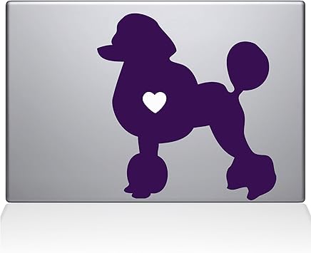 The Decal Guru Poodle Love Silhouette Decal Vinyl Sticker, 15