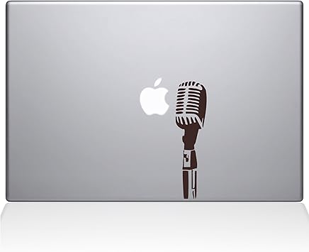 The Decal Guru Open Mic MacBook Decal Vinyl Sticker - 15