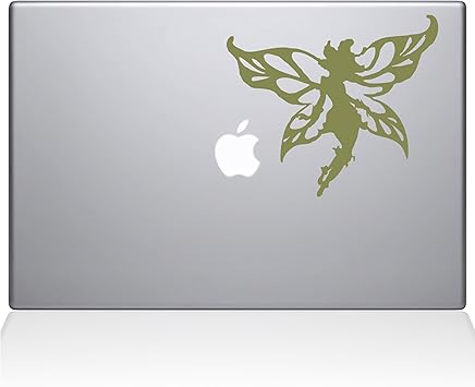 The Decal Guru Winged Fairy MacBook Decal Vinyl Sticker - 13