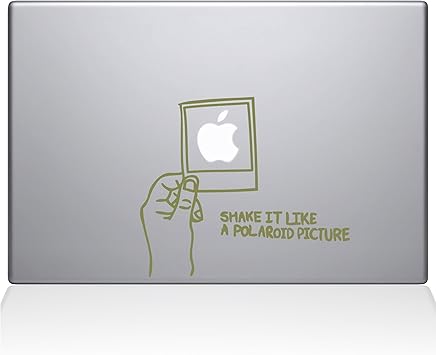 The Decal Guru Shake it Like a Polaroid Picture MacBook Decal Vinyl Sticker - 13