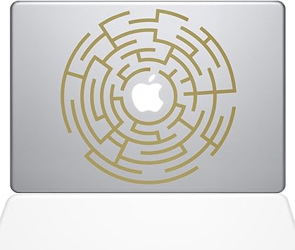 The Decal Guru Circle Maze Runner MacBook Decal Vinyl Sticker - 13