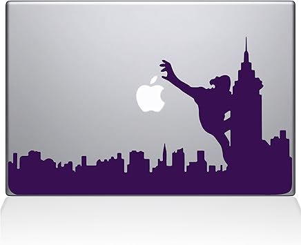 The Decal Guru 2071-MAC-13X-LAV King Kong City Skyline Decal Vinyl Sticker, Lavender, 13