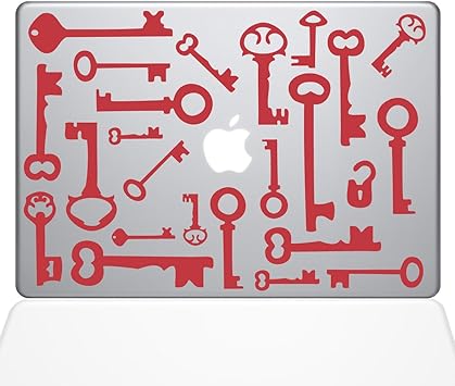 The Decal Guru Skeleton Keys MacBook Decal Vinyl Sticker - 15