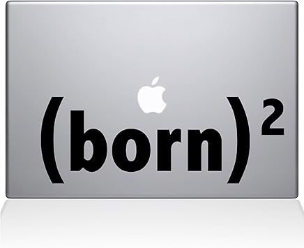 The Decal Guru Born Again MacBook Decal Vinyl Sticker - 13