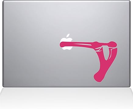 The Decal Guru 1898-MAC-15X-BG Sling Shot Apple Decal Vinyl Sticker, 15