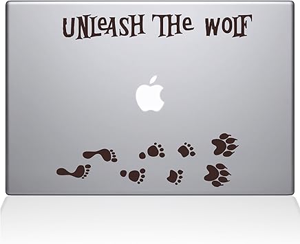 The Decal Guru Unleash The Werewolf MacBook Decal Vinyl Sticker - 15