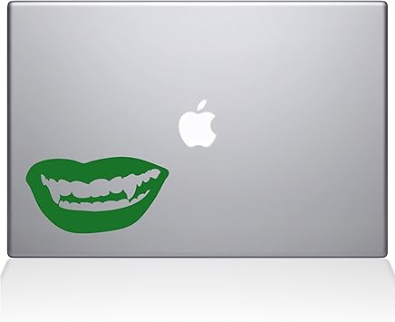 The Decal Guru Vampire Lips MacBook Decal Vinyl Sticker - 15