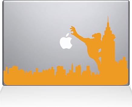 The Decal Guru 2071-MAC-13X-SY King Kong City Skyline Decal Vinyl Sticker, Yellow, 13