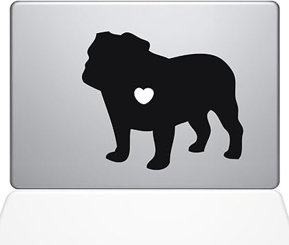 The Decal Guru I Love My Bulldog Decal Vinyl Sticker, 13