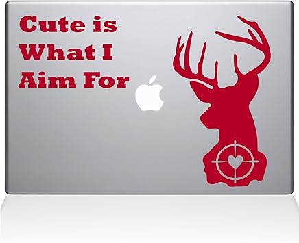 The Decal Guru Deer Hunting MacBook Decal Vinyl Sticker - 13