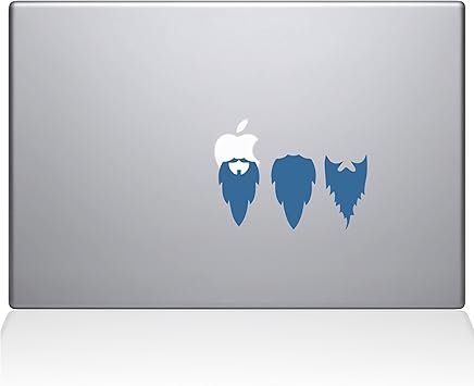 The Decal Guru 2038-MAC-13X-LB Apple Beards Decal Vinyl Sticker, 13