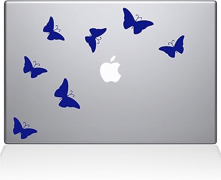 The Decal Guru 1029-MAC-15X-DB Butterflies Decal Vinyl Sticker, 15