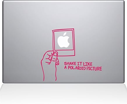 The Decal Guru Shake it Like a Polaroid Picture MacBook Decal Vinyl Sticker - 13