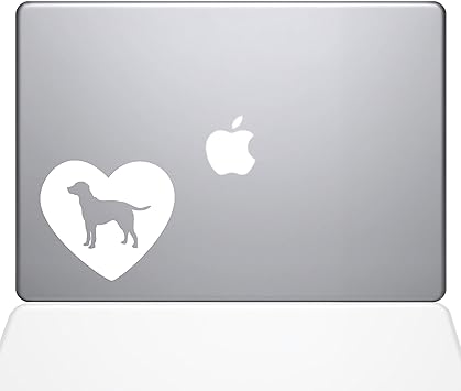 The Decal Guru Heart Labrador Retriever Decal Vinyl Sticker, 13