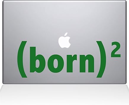 The Decal Guru Born Again MacBook Decal Vinyl Sticker - 15