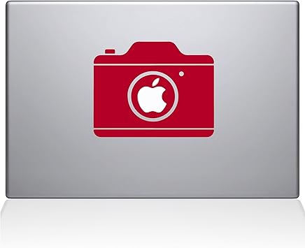 The Decal Guru 2084-MAC-15X-DR Simple Camera Decal Vinyl Sticker, Red, 15