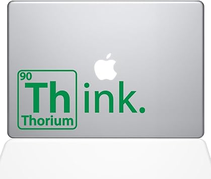 The Decal Guru Think Thorium MacBook Decal Vinyl Sticker - 13