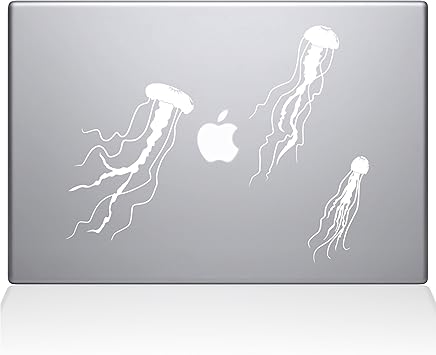 The Decal Guru Jellyfish MacBook Decal Vinyl Sticker - 15