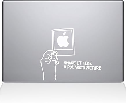 The Decal Guru Shake it Like a Polaroid Picture MacBook Decal Vinyl Sticker - 15