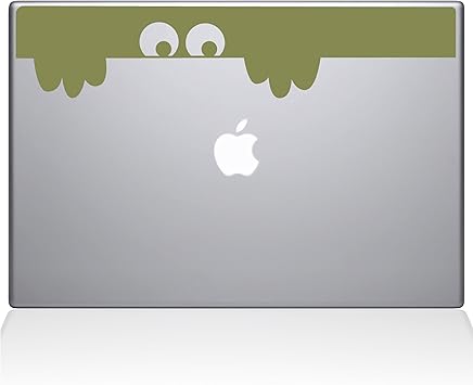 The Decal Guru Peek-a-Boo Monster MacBook Decal Vinyl Sticker - 13