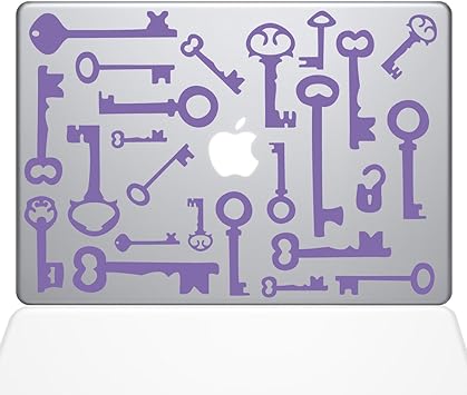 The Decal Guru Skeleton Keys MacBook Decal Vinyl Sticker - 13