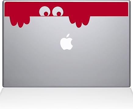 The Decal Guru Peek-a-Boo Monster MacBook Decal Vinyl Sticker - 15