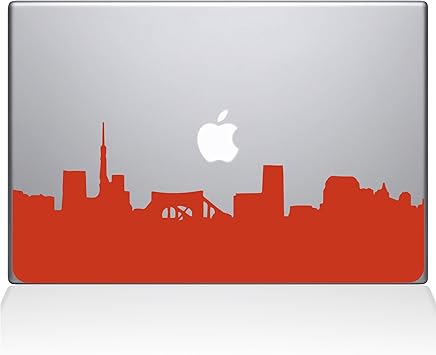 The Decal Guru 2073-MAC-13X-P Pittsburg City Skyline Decal Vinyl Sticker, 13