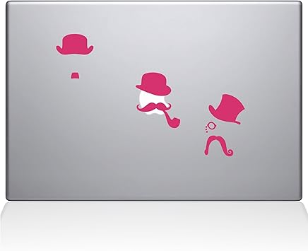 The Decal Guru 2040-MAC-15X-BG Mustache Disguises Decal Vinyl Sticker, 15