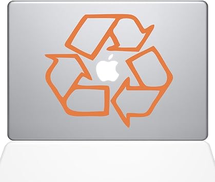 The Decal Guru Go Green Recycle MacBook Decal Vinyl Sticker - 13